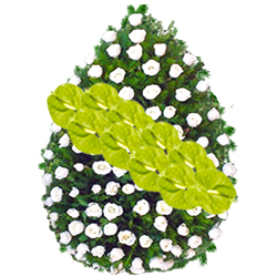 Coroana trandafiri si anthurium